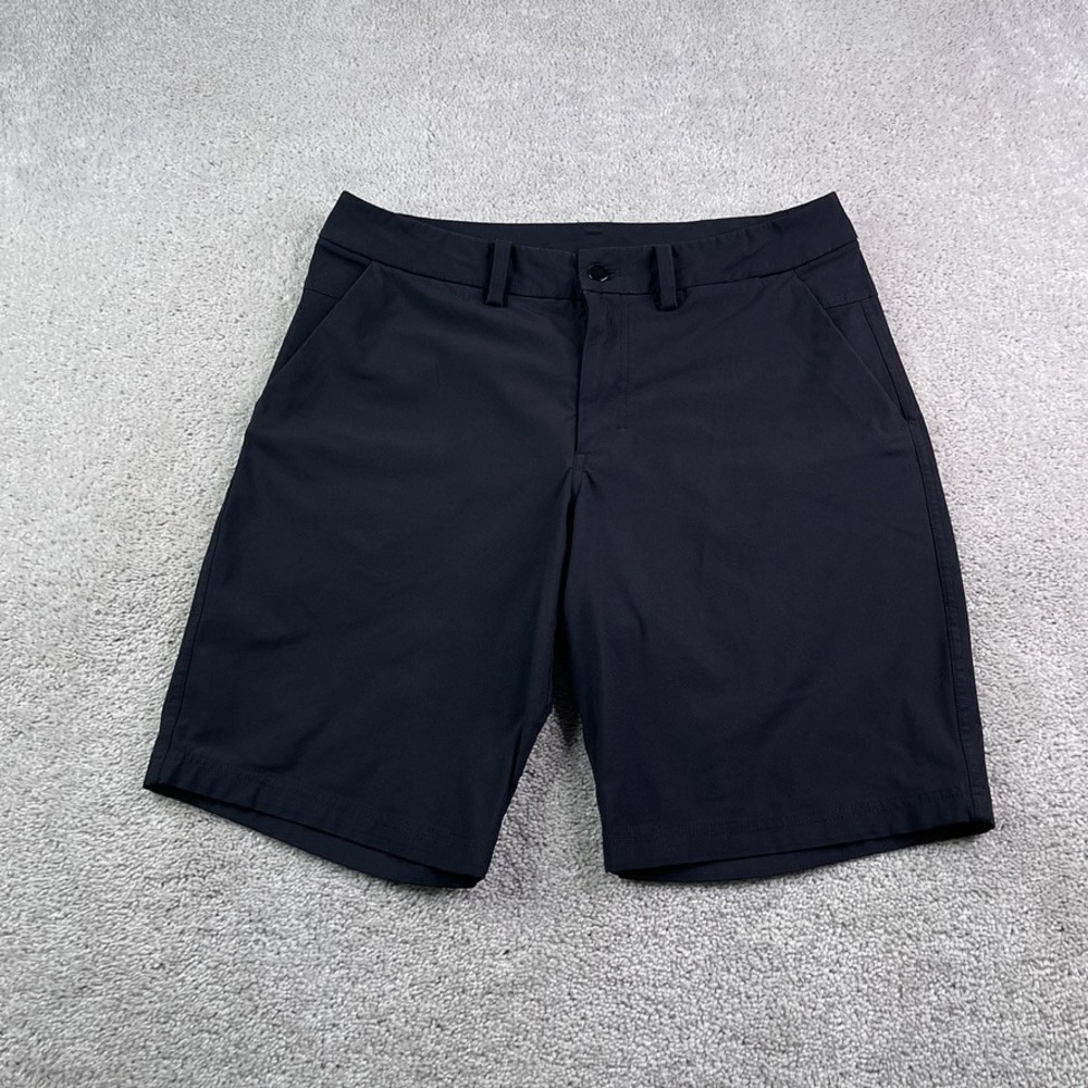 Lululemon The Works Short Mens 32 Black Warpstreme Performance Golf Activewear